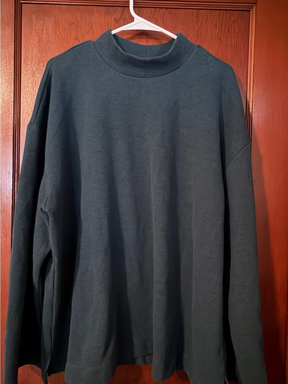 Women’s Dark Teal Mock Neck Sweater